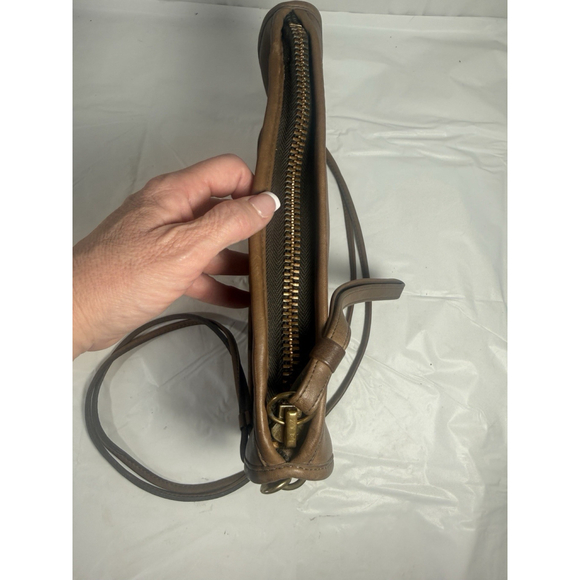 Vintage Coac NYC Bonnie Cashin Coach Basic Bag Saddle Brown Handbag Double Strap - Picture 8 of 13